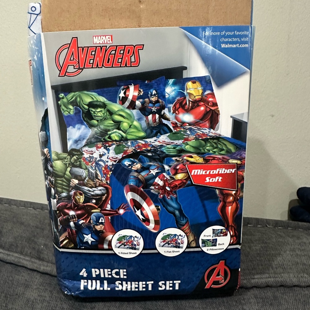 Marvel Avengers 4-Piece Full Sheet Set